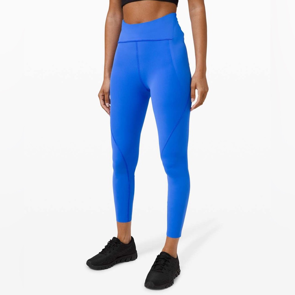 Lululemon•Free to Speed High-Rise Tight 25•Pocket Nulux•Wild Bluebell•LIKE NEW•6 - Picture 4 of 16